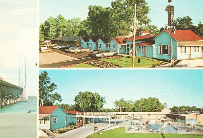 Parkside Inn (Parkside Motel) - Vintage Postcard